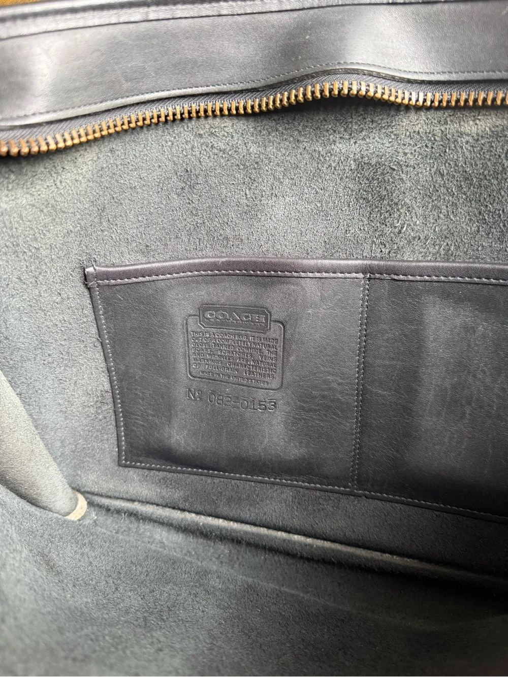 Coach Black Leather Briefcase